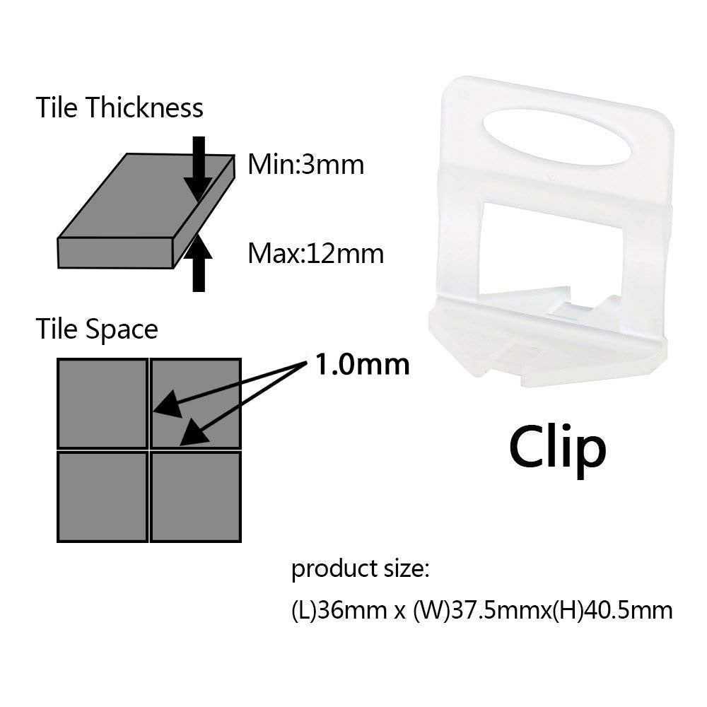 Tile Leveling System Clips - 1.0mm | 1/32