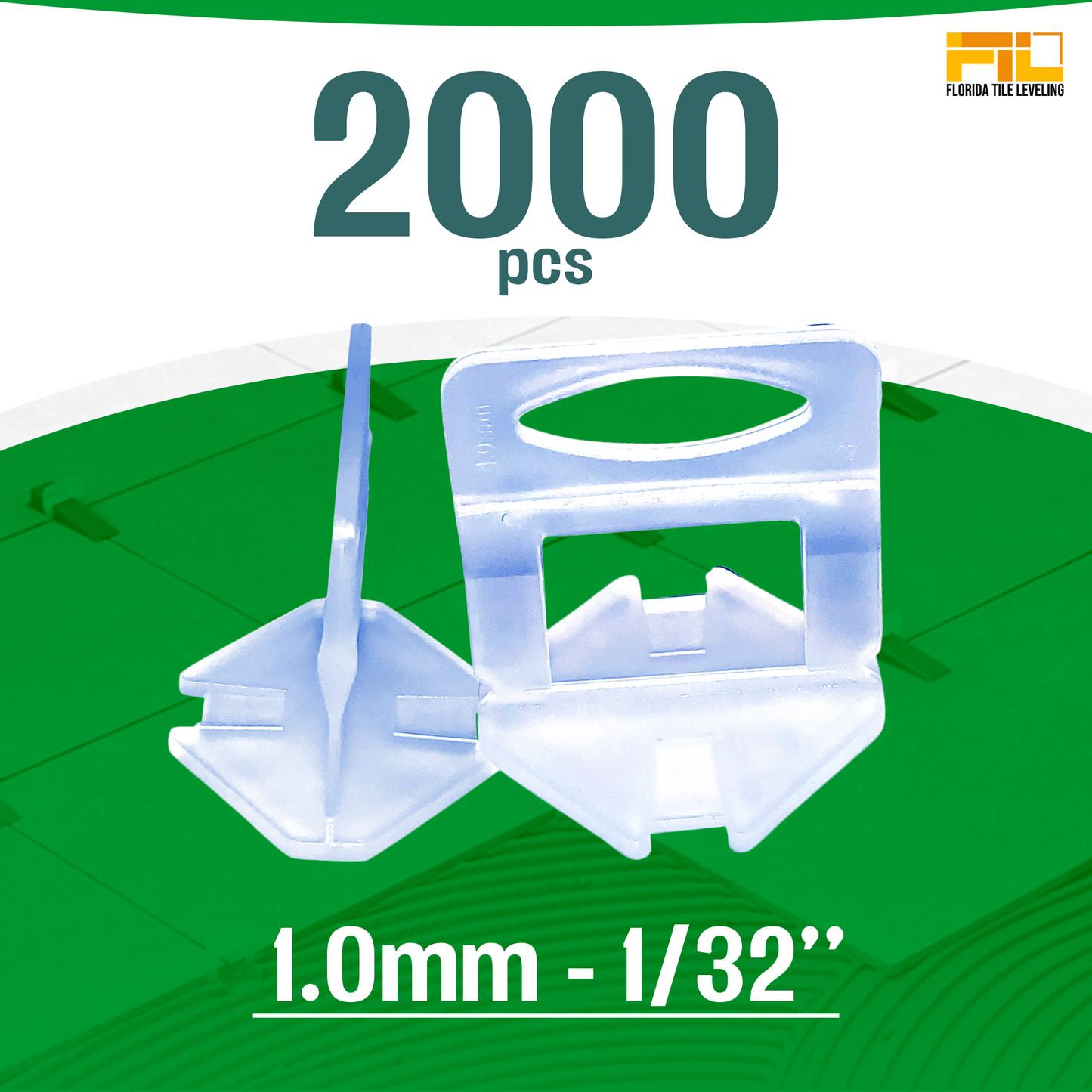 Tile Leveling System Clips - 1.0mm | 1/32